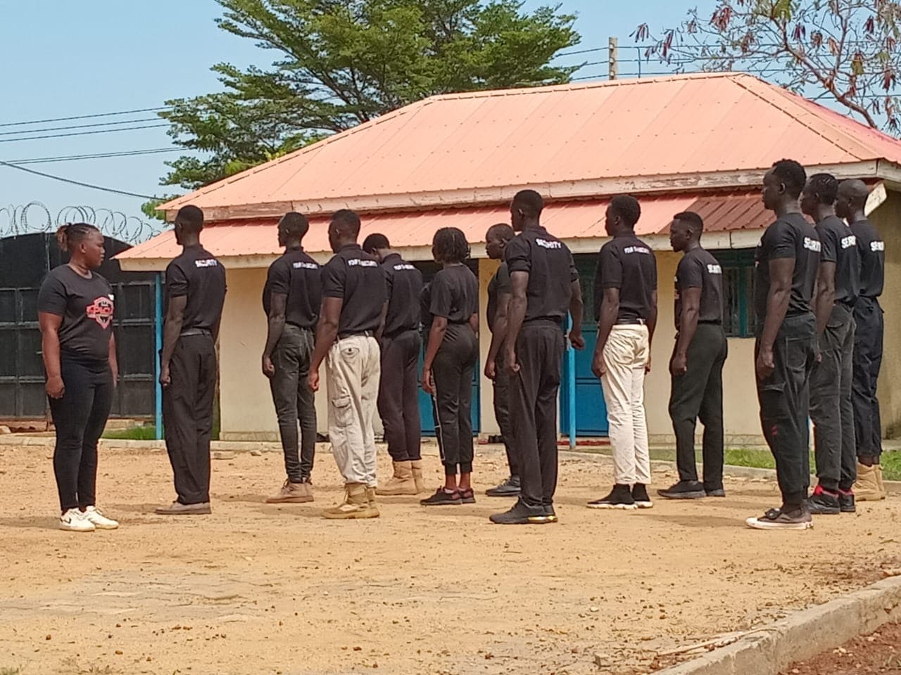 SDSL recruits in self-defense training